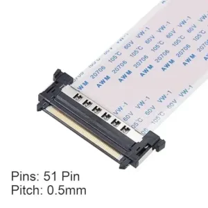 51 Pin FFC FPC LVDS Cable - 0.5mm Pitch FFC FPC