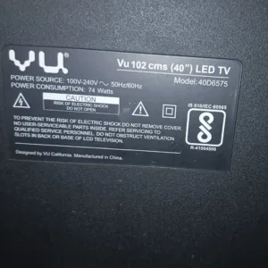 Vu 40D6575 Original Backlite