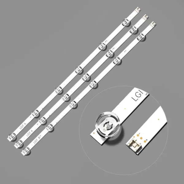 3x LED Strip Lights TV Accessories Television Replacement Parts for LG32